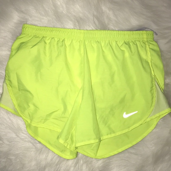 neon nike shorts womens